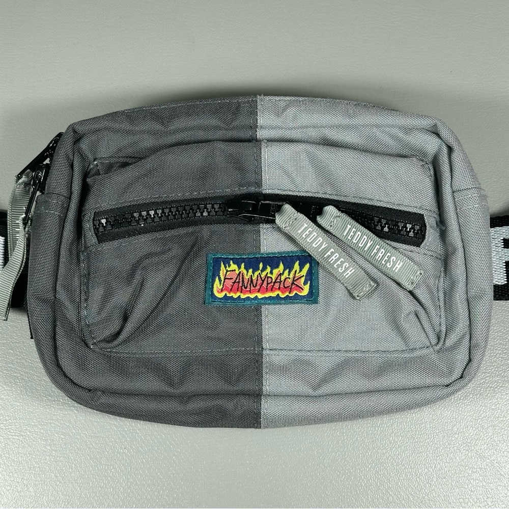 Teddy Fresh Gray Colorblock Cordura Fanny Pack - Picture 2 of 9